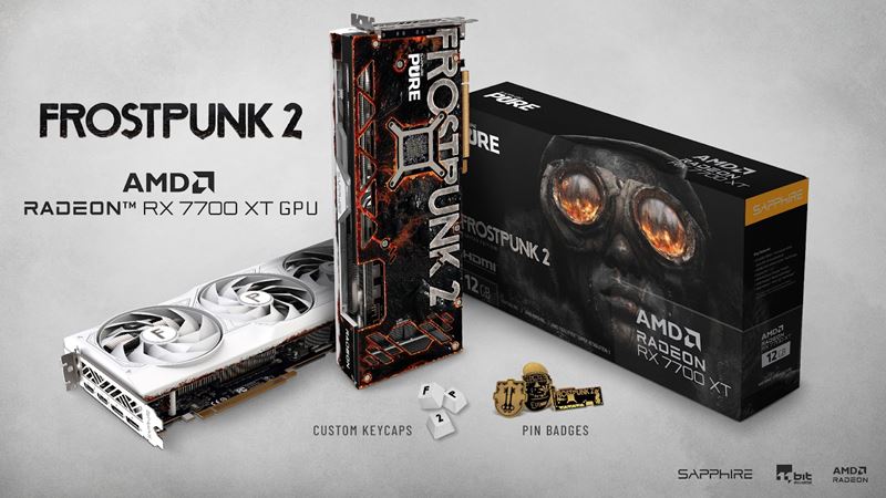 SAPPHIRE prinesie kartu AMD Radeon RX 7700 XT Frostpunk 2 Edition