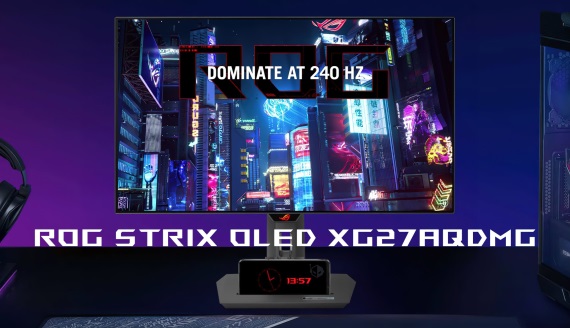 Asus predstavil WOLED monitor ROG Strix OLED XG27, pridva mu leskl obrazovku
