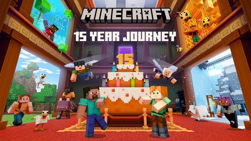 Minecraft dostal nostagick mapu k 15-tim narodeninm
