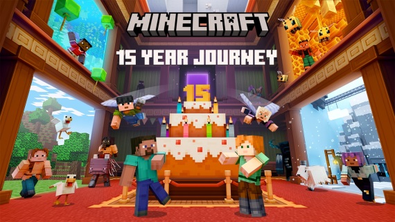Minecraft dostal nostagickú mapu k 15-tim narodeninám
