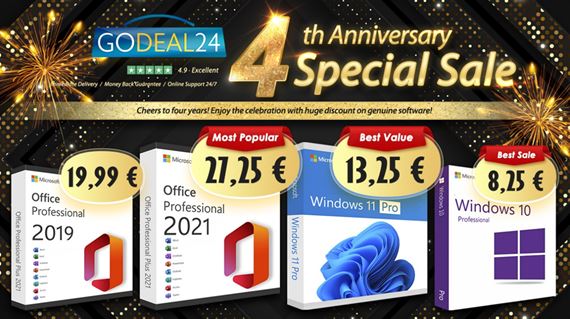 Zvýšte svoju produktivitu s doživotným Windows 11 a Microsoft Office 2021 len za 10 € na Godeal24