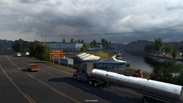 American Truck Simulator predstavuje mesto Hot Springs z Arkansas DLC 