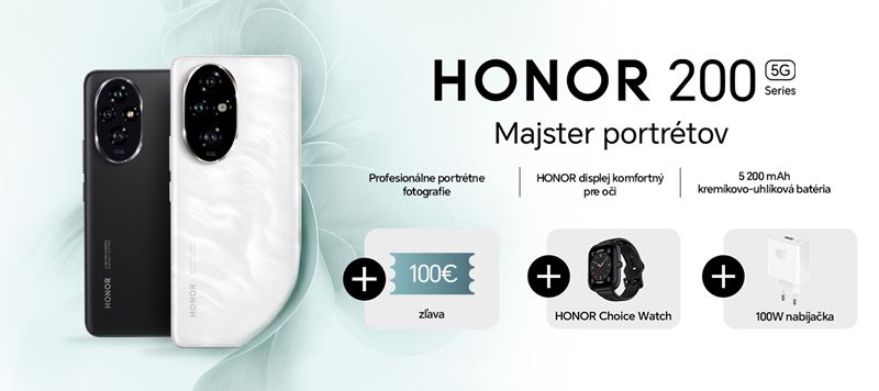 Honor 200 a Honor 200 Pro mobily predstaven