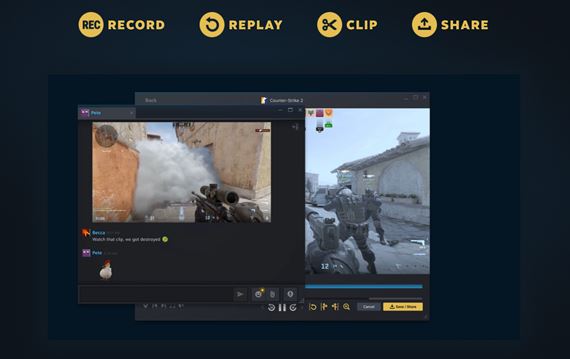 Steam spustil svoju Game Recording funkciu