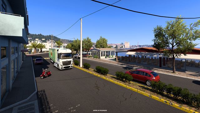 Euro Truck Simulator 2 ukazuje gr�cke mesto Mytilini 