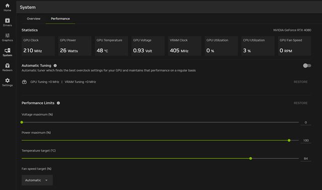 Nvidia App dostala 4K/120fps grabovanie a pretaktovanie na jeden klik 