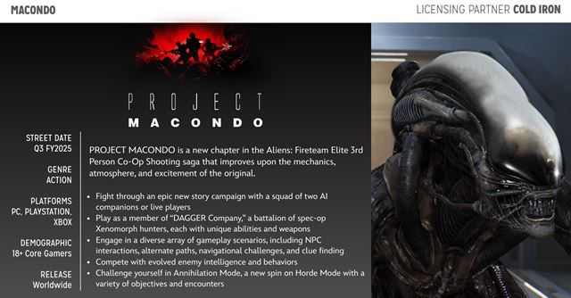 Pripravuje sa Aliens: Fireteam Elite 2 