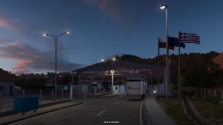 Euro Truck Simulator 2 ukazuje grcke hranin priechody 