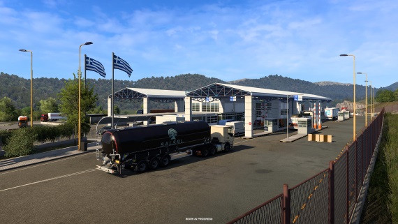 Euro Truck Simulator 2 ukazuje grécke hraničné priechody