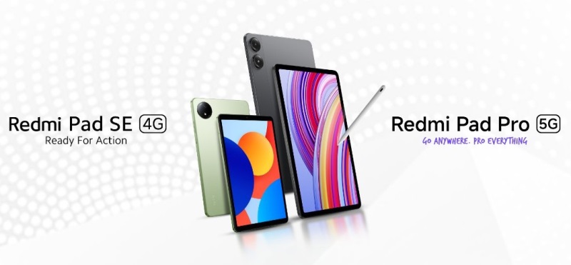 Xiaomi predstavilo dva tablety Redmi Pad SE 8.7 4G a Redmi Pad Pro 5G.