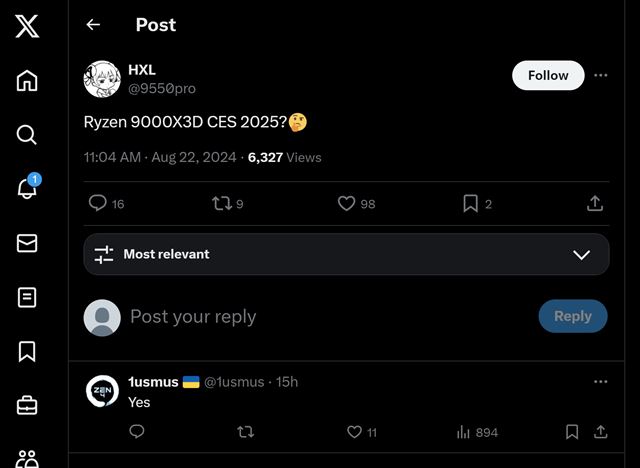 Dtum vydania AMD Ryzen 9000X3D procesorov sa pravdepodobne posva na CES 2025 