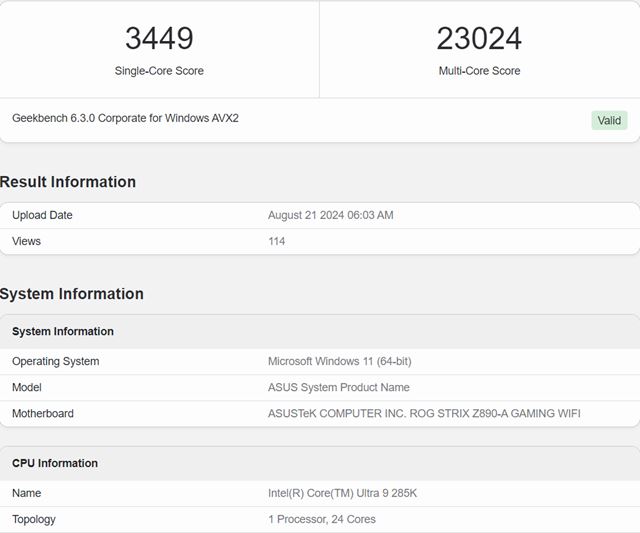 Leaknut benchmark na prichdzajci Intel Core Ultra 9 285K procesor ukazuje zaujmav sla 