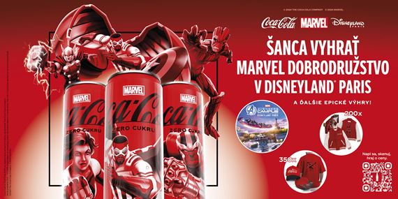 Vyhrajte s Coca-Colou a Marvelom zájazd do Disneylandu v Paríži!