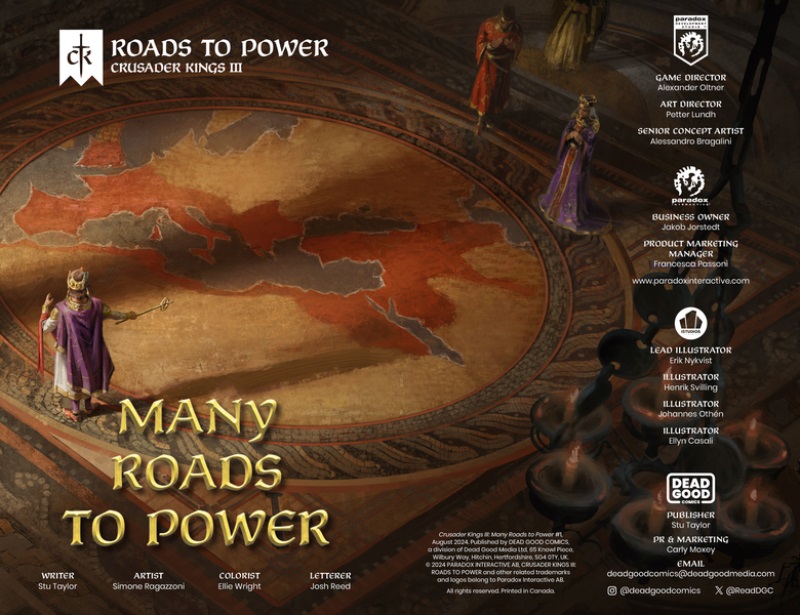 Paradox predstavuje komiks Crusader Kings III: Many Roads to Power