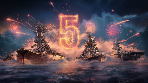 World of Warships: Legends oslavuje 5. narodeniny a zachraňuje americkú vojnovú loď