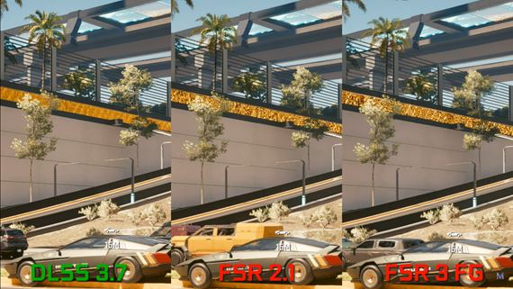 Implementácia FSR3 v Cyberpunku 2077 nie je dobrá