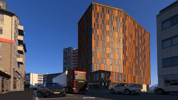 Euro Truck Simulator 2 ukazuje nórske mesto Bodø