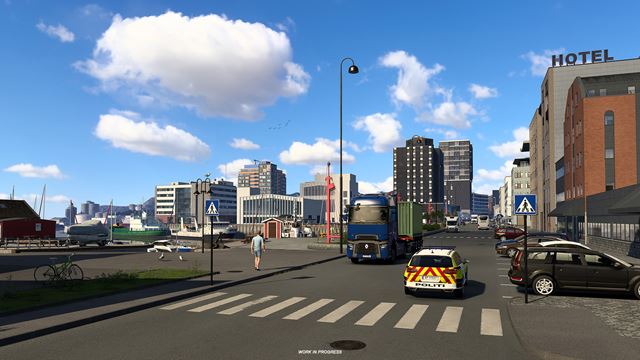 Euro Truck Simulator 2 ukazuje n�rske mesto Bodø 
