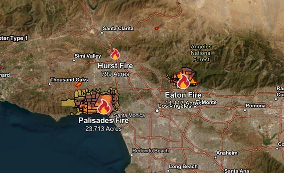 Kde sa aktu�lne po�iare v Los Angeles nach�dzaj� v GTA V?