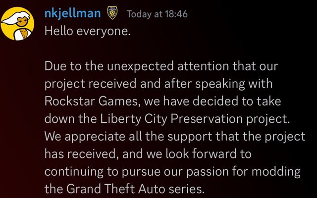 Rockstar отменила проект GTA V Liberty City Preservation. Никто не удивился. 