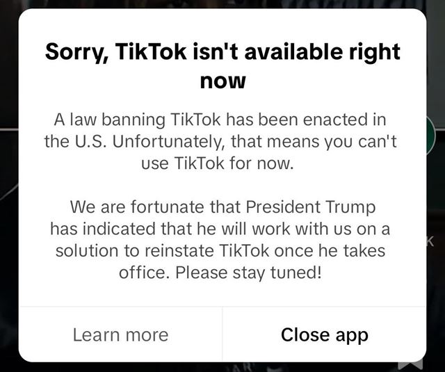 TikTok закрыли в США 