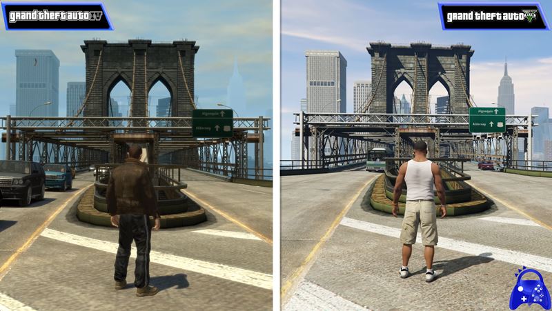 Porovnanie pvodnho GTA IV a u zruenho GTA V Liberty City modu