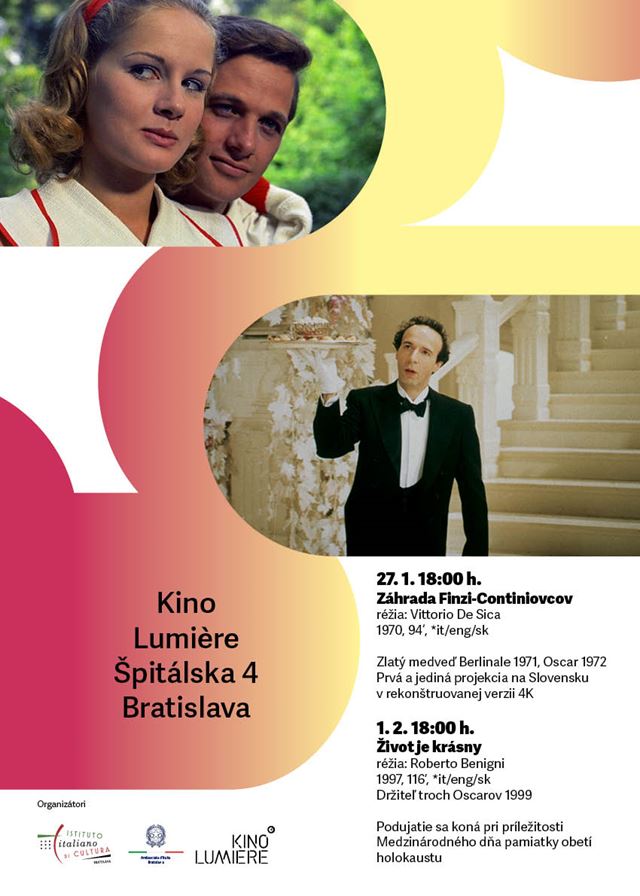 Legendy talianskeho filmu Vittorio de Sica a Roberto Benigni vzdaj hold obetiam holokaustu  