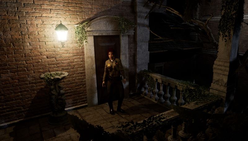 The Mute House, horor v tle Resident Evil, otvra dvere desivho domu