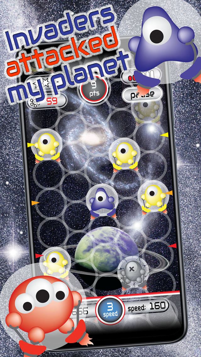 Slovensk� Alien vs Invader: Space Attack �to�� na mobiloch 