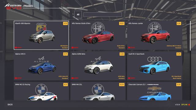 �o pon�ka Assetto Corsa Evo v Early Access? 