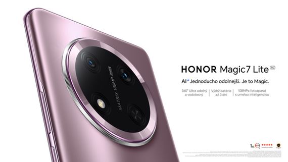 HONOR Magic7 Lite predstaven, prichdza aj ku nm