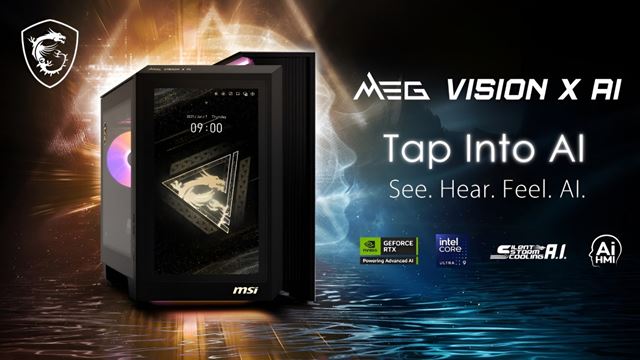 MEG VISION X AI 2nd — новый роскошный настольный компьютер от MSI 