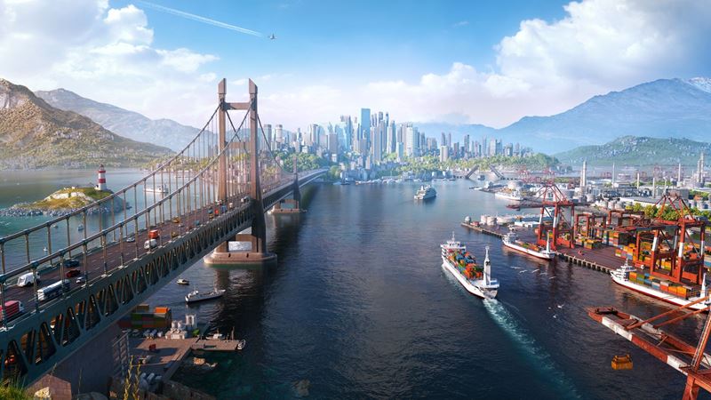 Cities: Skylines II dostane rozrenie Bridges & Ports, prinesie prstavy a nov mosty