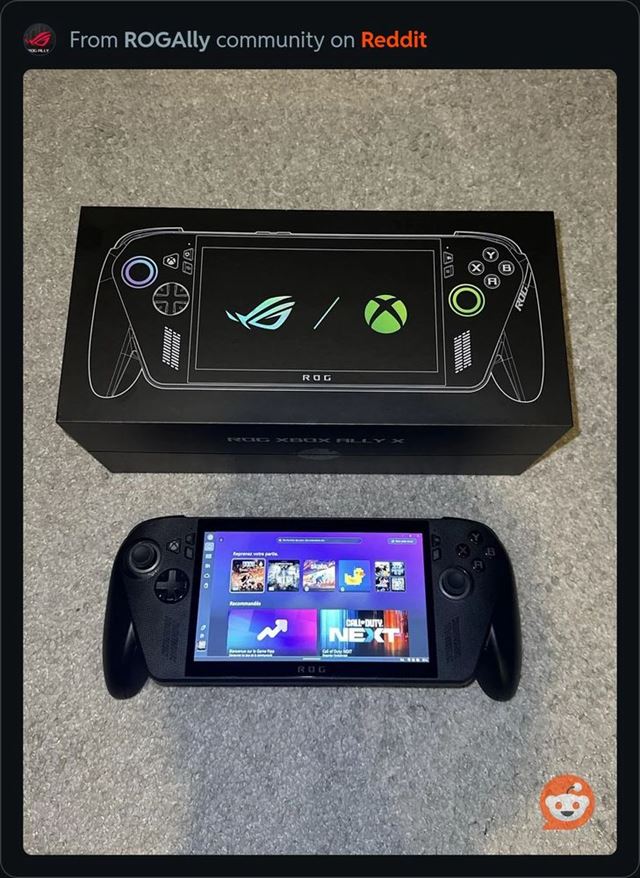 Xbox Rog Ally x Handheld уже несколько предварительных заказов