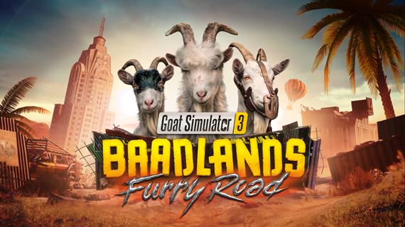 Goat Simulator 3 sa mení na apokalyptické šialenstvo v rozšírení Baadlands: Furry Road