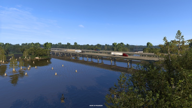 American Truck Simulator ukazuje jazdenie po Louisiane