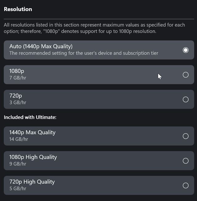 Xbox Cloud Gaming dostva vber monost kvality streamingu 