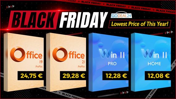 Vpredaj Black Friday: Doivotn MS Office 2021 len za 29,28 , Windows 11 len za 12,28 ! Najniia cena tohto roka!