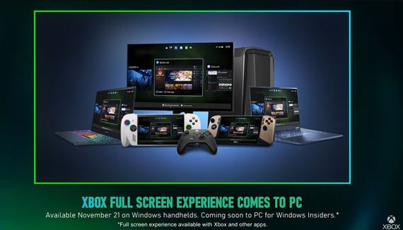 Xbox Full Screen Experience prichádza na PC a handheldy