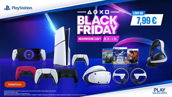 PlayStation vpredaj zaal, PS5 konzoly a gamepady s lacnejie