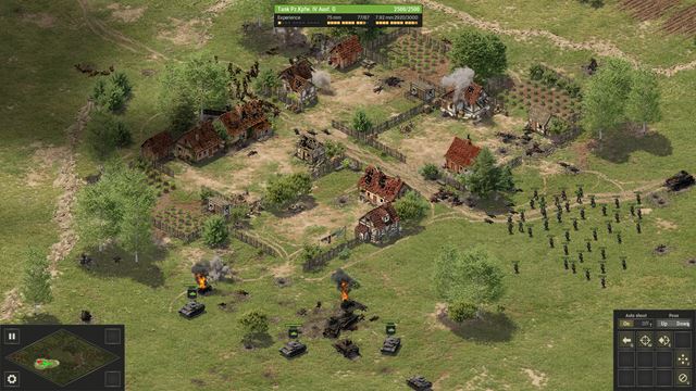 Panzer Strike pripomenie �asy klasick�ch RTS z druhej svetovej 