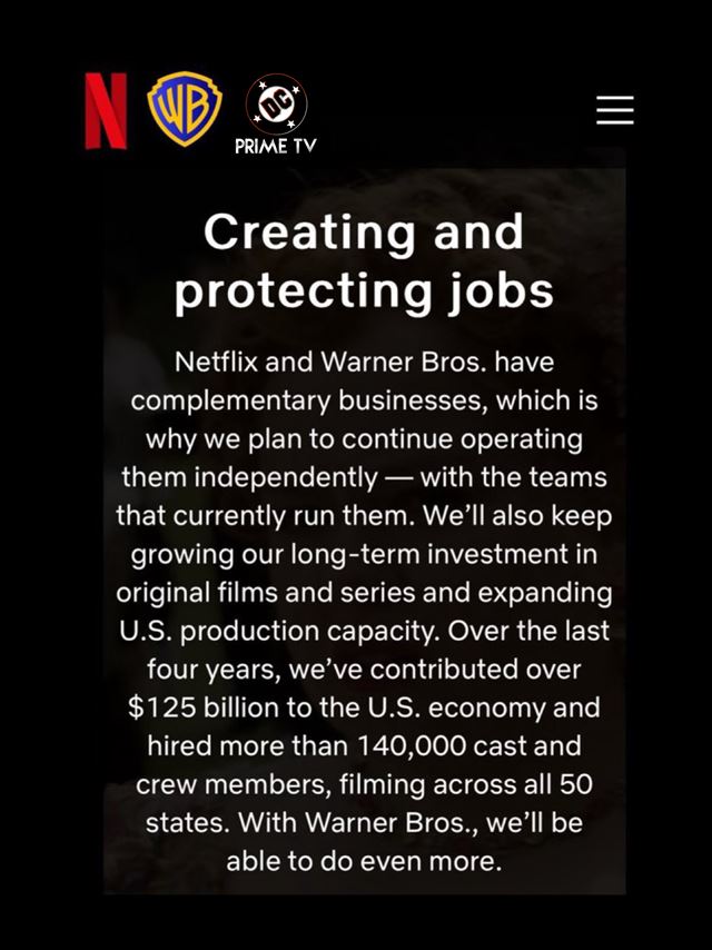 Warner Bros ofici�lne zamietol ponuku Paramountu, Netflix rozbehol promo kampa� 