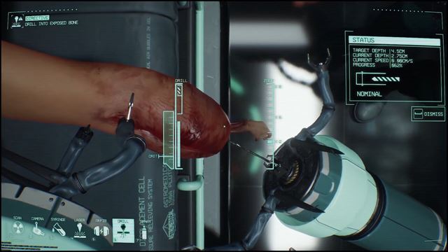 MALPRAXIS z v�s sprav� chirurgick� pr�stroj v pr�behu vo vesm�re 