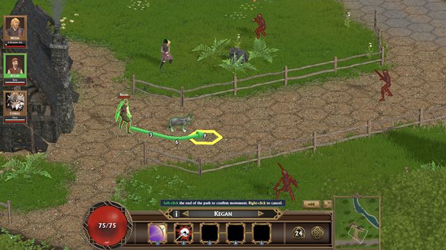 V Shrouded Aspect povediete skupinku Keltov v nebezpe�nej krajine 