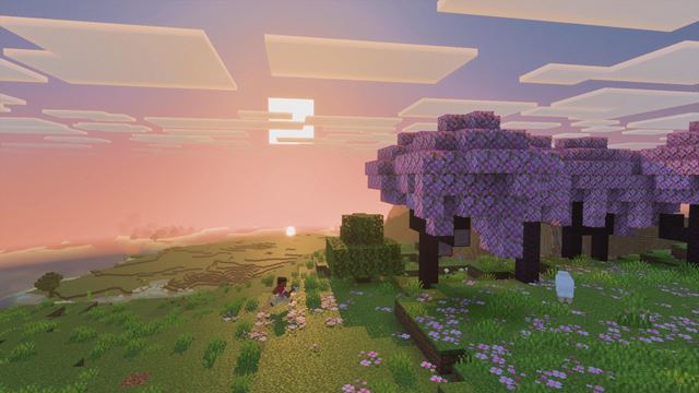 Porovnanie origin�lneho Minecraft s nov�m Vibrant Visuals upgradom 