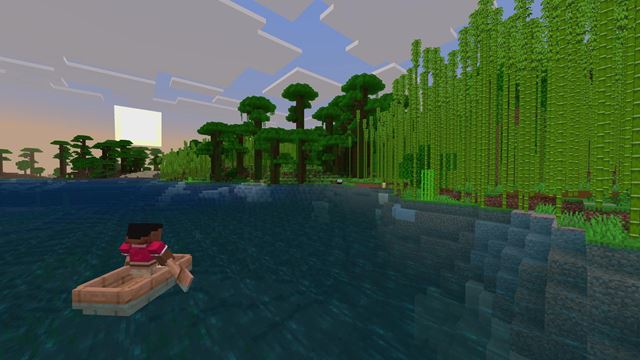 Porovnanie origin�lneho Minecraft s nov�m Vibrant Visuals upgradom 