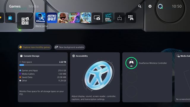 PS5 update prid�va do syst�mu nov� zvukov� funkcie 