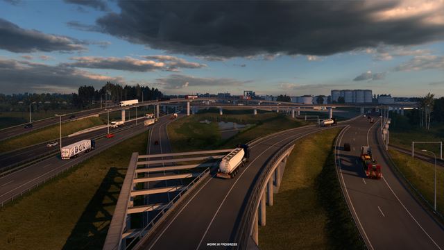 Euro Truck Simulator 2 ukazuje pr�stav v Rotterdame z pripravovan�ho Benelux reworku 