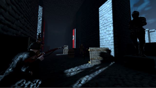 Darkenstein 3D je ako modernej�ia verzia Wolfensteinu 3D 