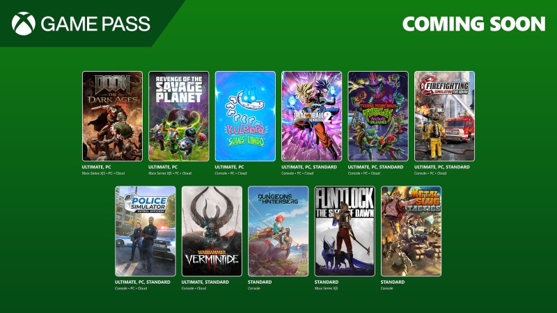 Game Pass oskoro rozri Doom  The Dark Ages